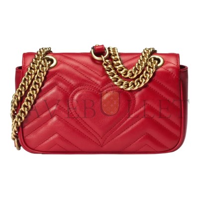 GUCCI GG MARMONT MATELASSÉ MINI BAG ‎446744 (22*13*6cm)